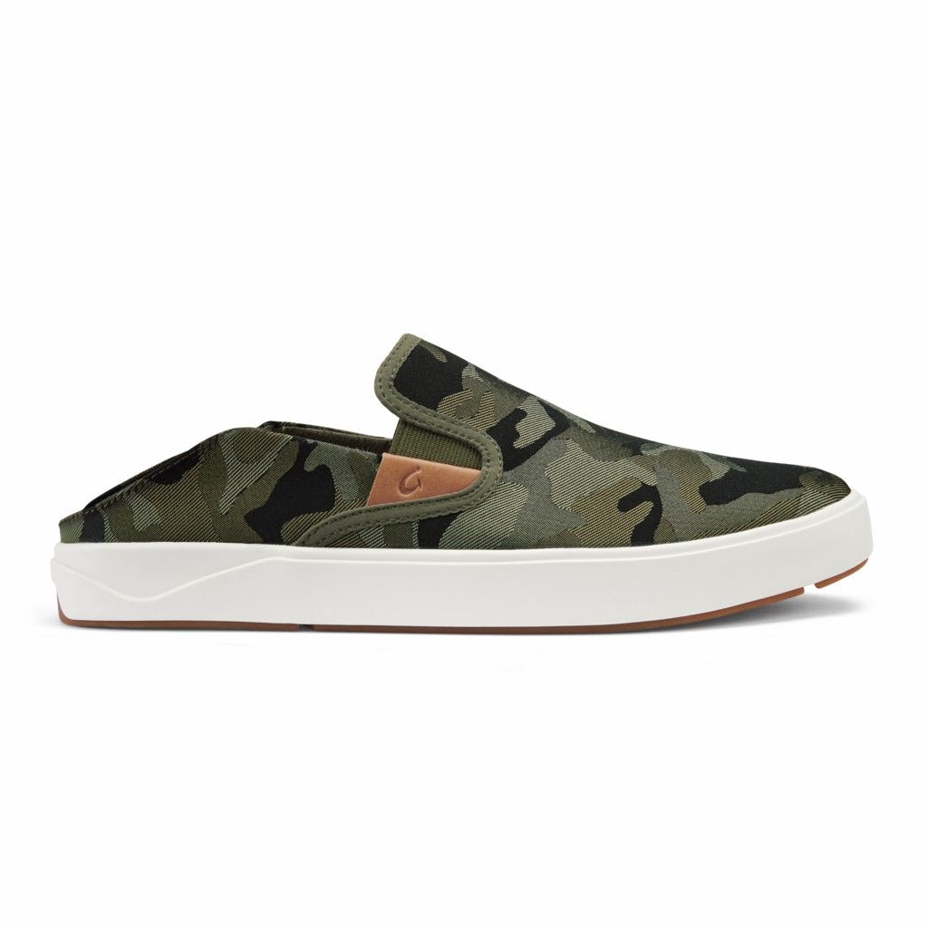 Olukai Men's Lae ahi Pai Slip On Shoe - Husk / Ke Au Camo US540-378